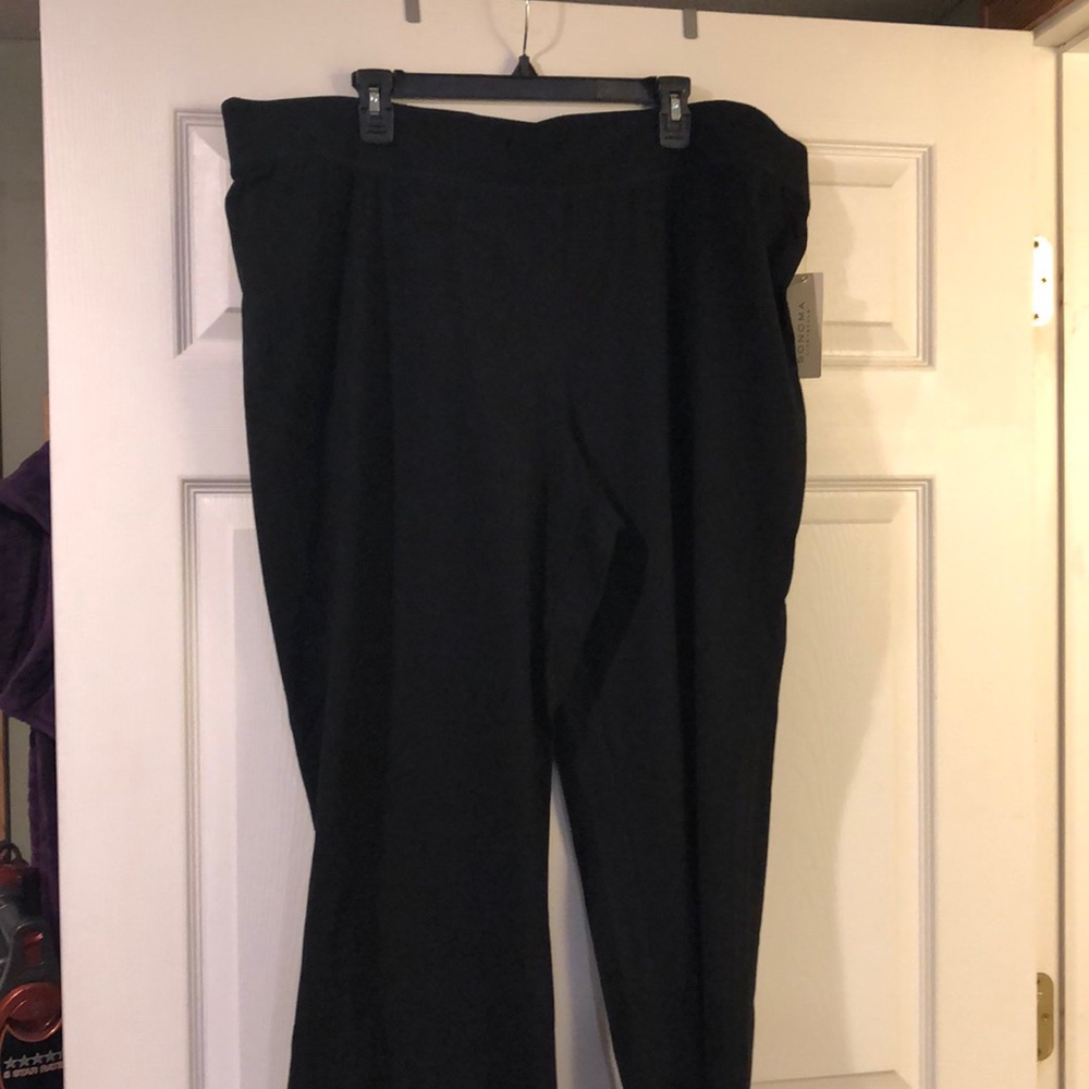 Classic Black Lounge Pants Comfy Pants Plus Size 2X Sonoma NWT